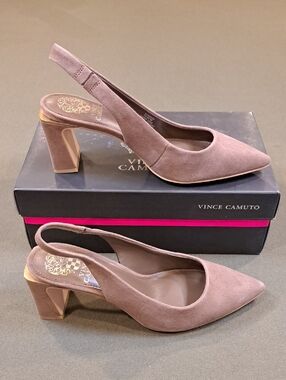 Vince Camuto Hamden Slingback - Color: Toasted Taupe - Size: 7.5